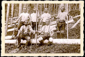 Holzfällen anno 1930